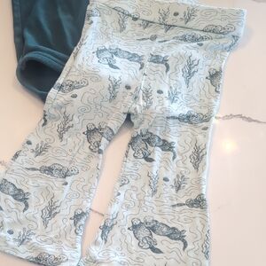 Light Blue Otter Print Baby Leggings